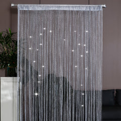 Glittering Silk Curtains Wedding Tassel Ceiling Hanging Door Decoration