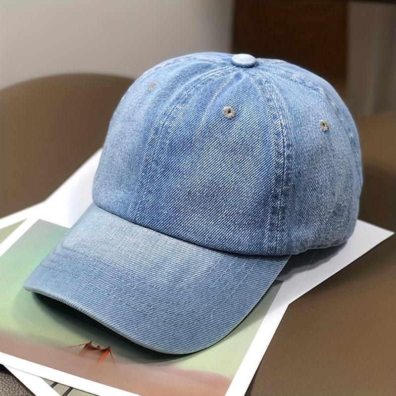 Men's Denim Baseball Cap Jeans Snapback Cap Casquette Plain Bone Hat Gorras