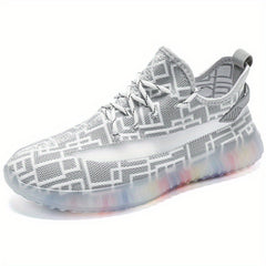 Men's Lightweight Knitted Sneakers for Running