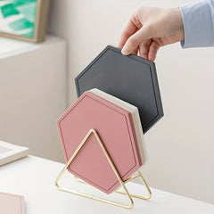 2pcs Heat Resistant Pot Mats Hexagonal Design