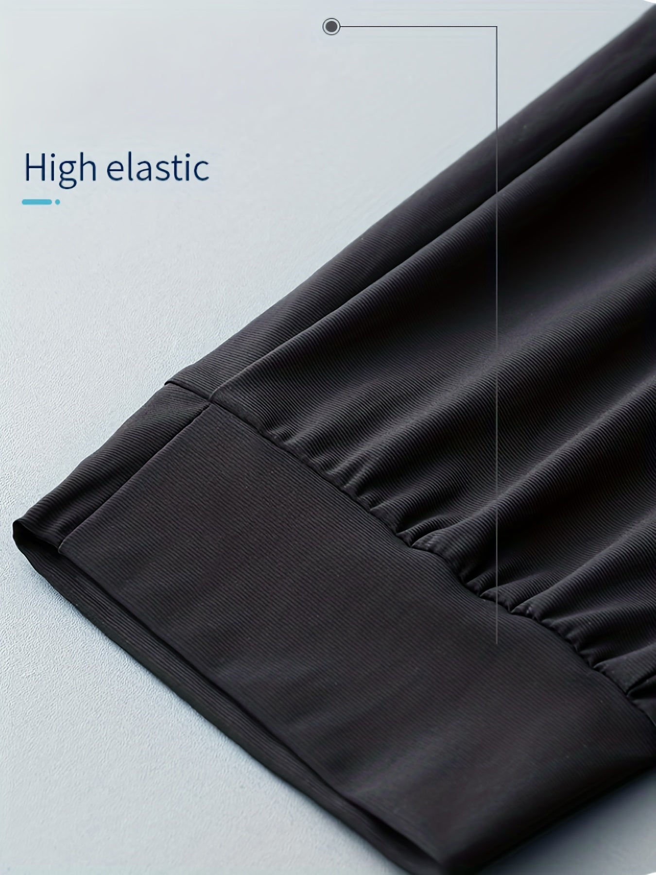 Classic Quick Drying Comfy Joggers Men's Casual High Stretch Loose Fit Pants