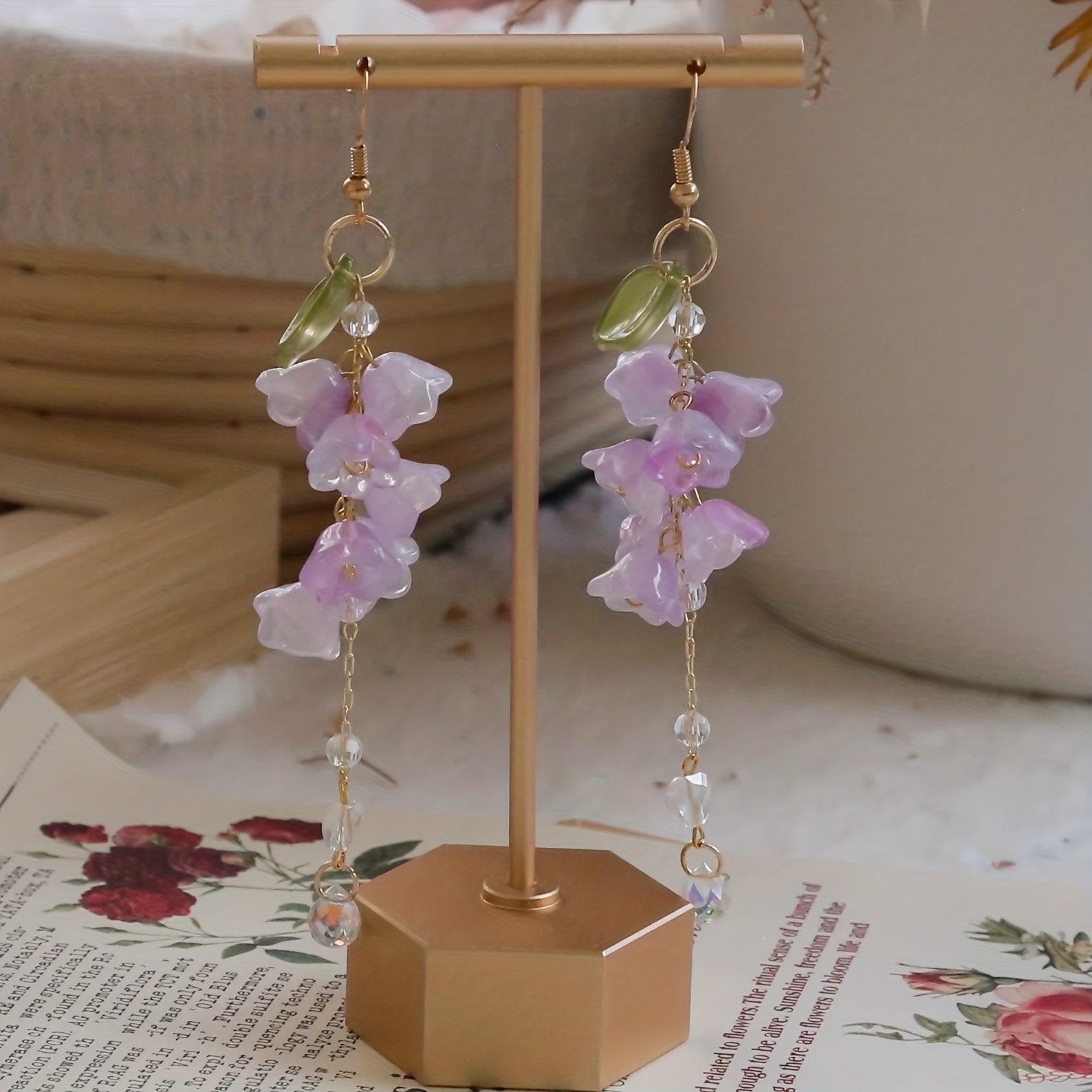Flower Decor Earring Y2k Dangle Earrings Jewelry Gift For Girls