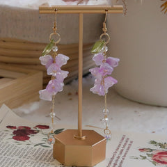 Flower Decor Earring Y2k Dangle Earrings Jewelry Gift For Girls