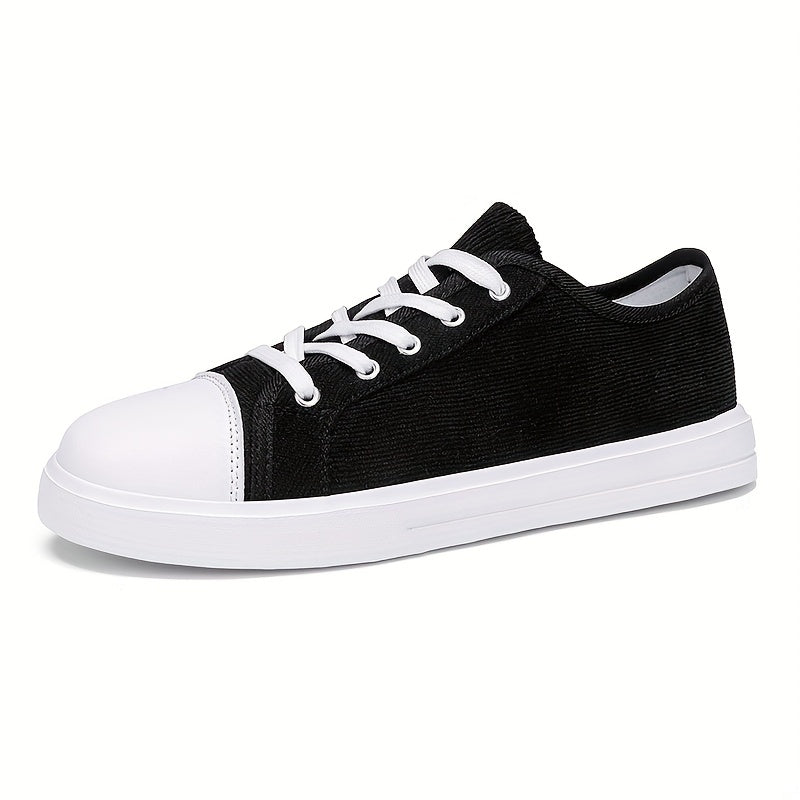 Men's Lace-up Canvas Skate Shoes Outdoor Walking Sneakers