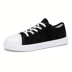 Men's Lace-up Canvas Skate Shoes Outdoor Walking Sneakers