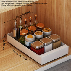 Stainless Steel Pull Out Organizer Cabinet Rack Kitchen Storage