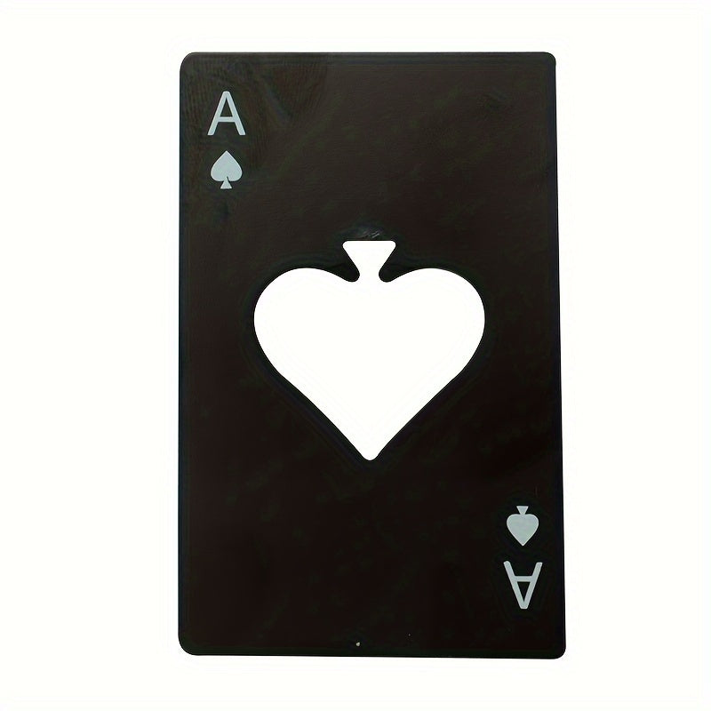 Poker Shaped Steel Beer Bottle Opener for Throwing Practice