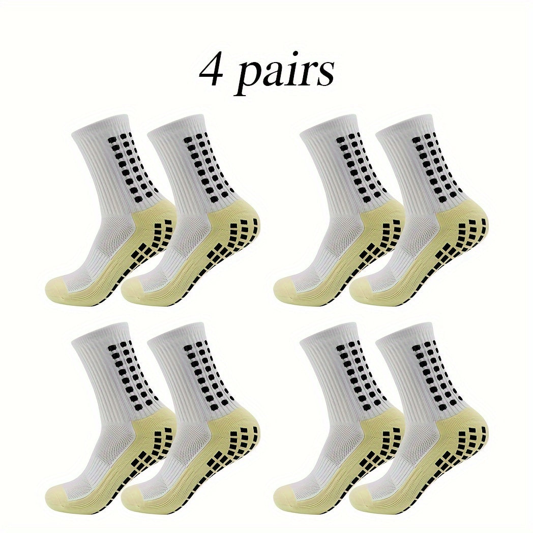 4 Pairs Breathable Athletic Socks For Men And Women