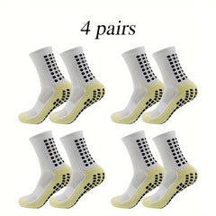 4 Pairs Breathable Athletic Socks For Men And Women