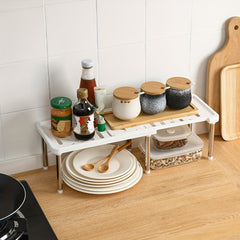 Adjustable Spice Rack and Cabinet Organizer for Kitchen Storage