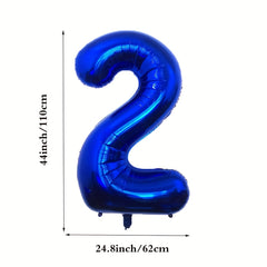 42 Inch Navy Number Balloons 0-9 Large Royal Mylar Foil Helium Dark Number Ballo