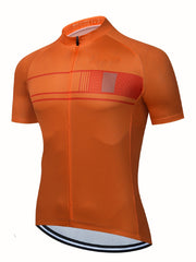 Men's Solid Cycling Jersey Long Sleeve Active Shirt