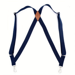 Men's Heavy Duty Trucker Suspenders 2" Wide X-back 2 Snap Hooks