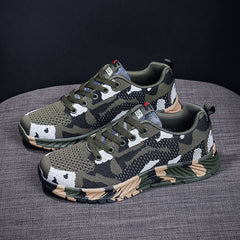 Men's Camo Lightweight Running Shoes Breathable Outdoor Sneakers