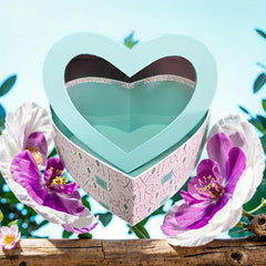 Heart Shape Gift Wrapping Box Set, Small Medium Large Sizes