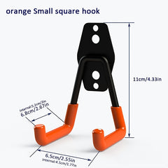 Heavy Duty Garage Hooks - Wall Mounted Practical Hooks with Anti-Slip Coating