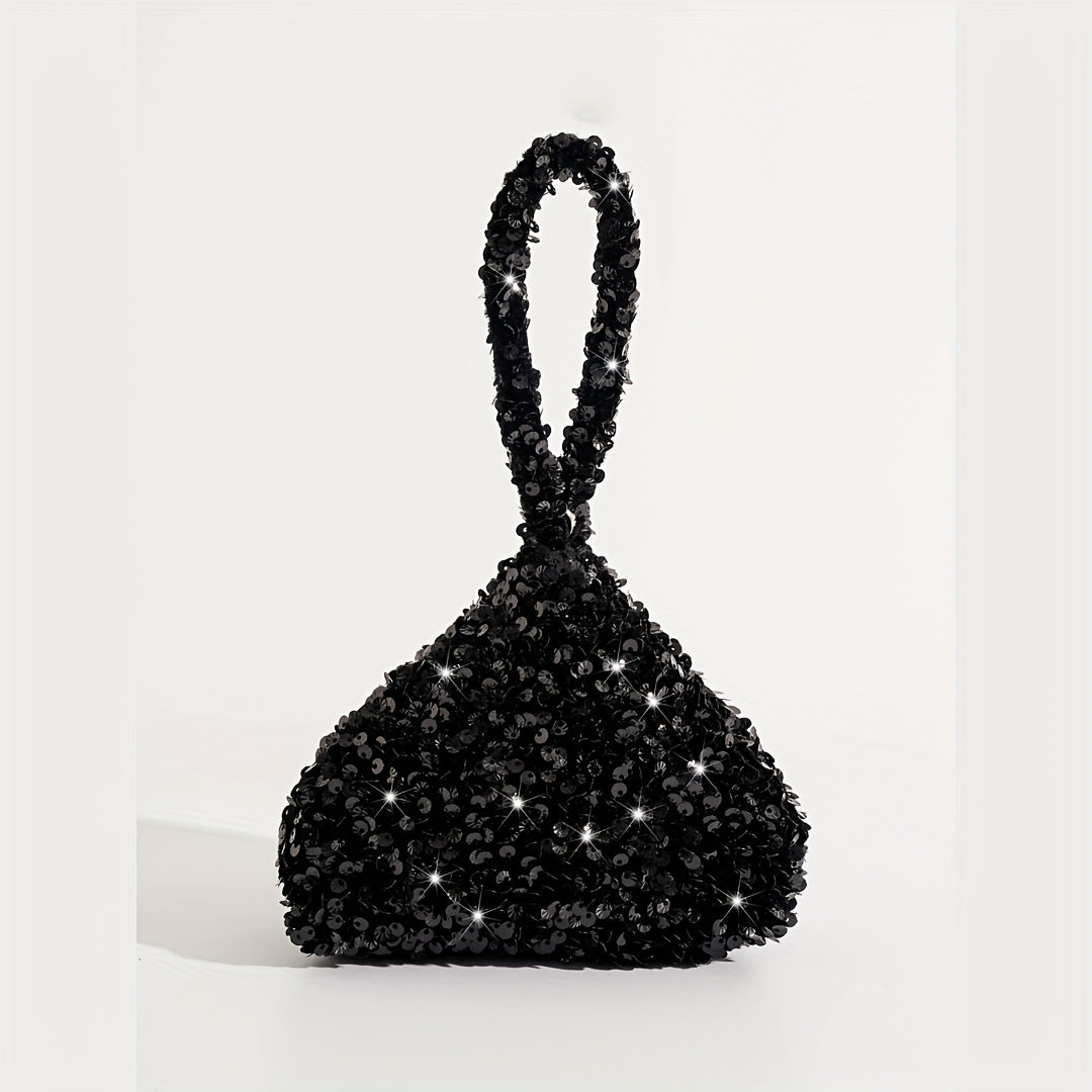 Glitter Sequins Satchel Bag for Party