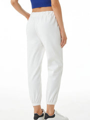 Ankle Length Harem Banded Slimming Pants Elastic Waist Female Trousers