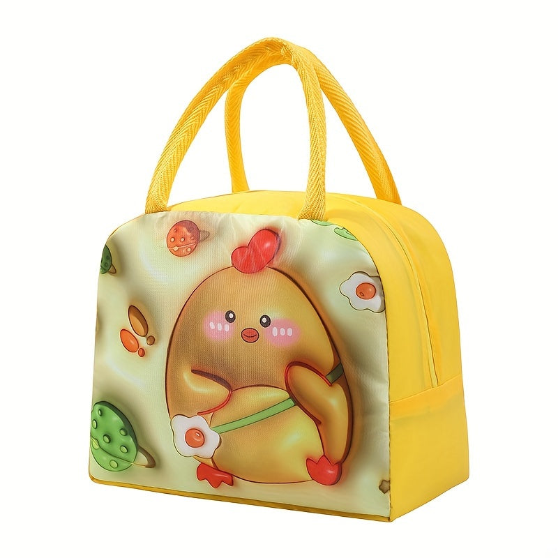 Camping & Picnic Bag Cartoon Pattern Portable Insulated Food Storage Bag
