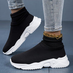 Breathable Mesh Running Shoes Slip On Outdoor Sneakers