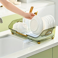 Kitchen Bowl Chopsticks Storage Rack Countertop Organizer
