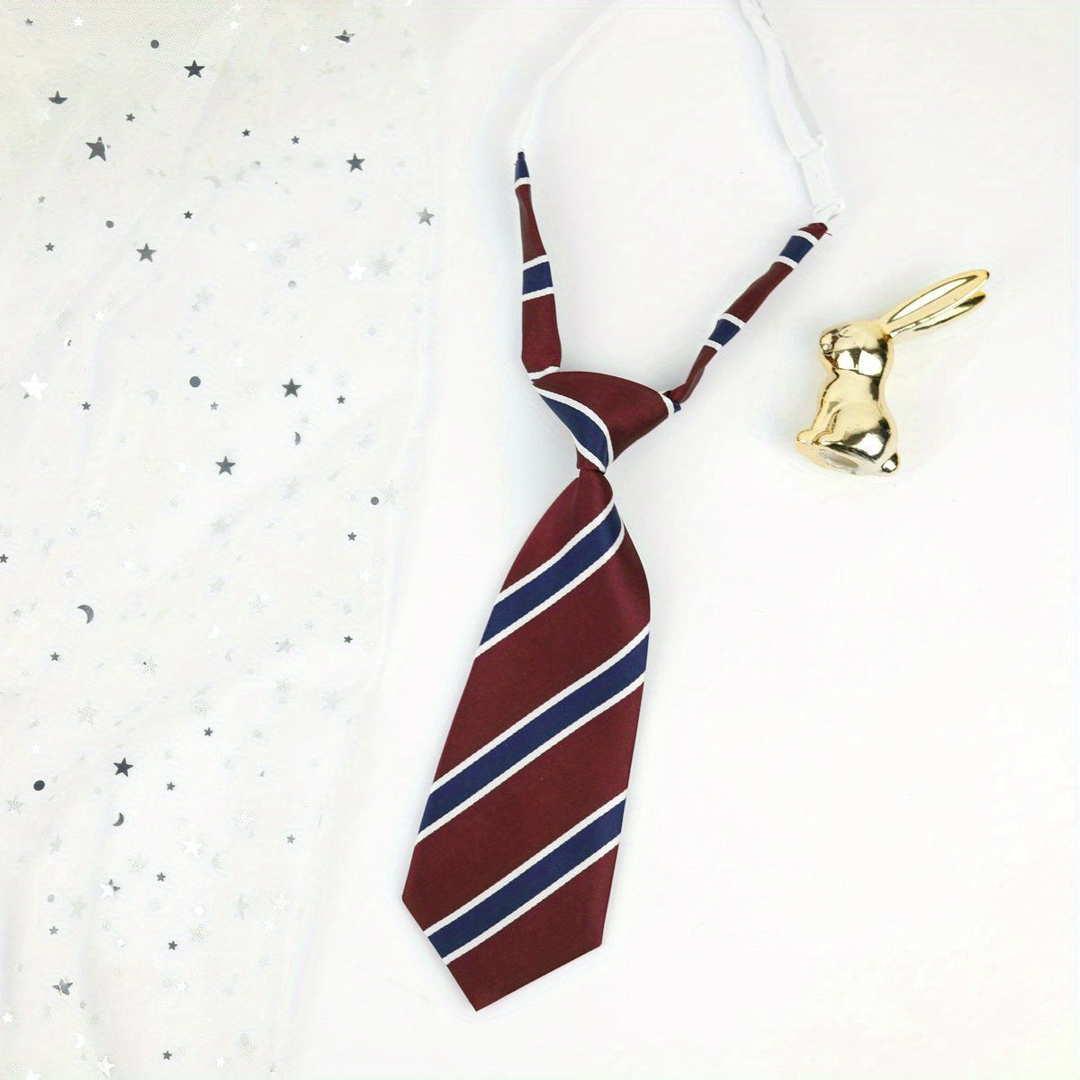 Adjustable Striped Leather Band Tie Handsome Birthday Party