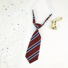 Adjustable Striped Leather Band Tie Handsome Birthday Party