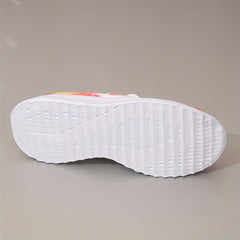 Tie Dye Lace Up Athletic Mesh Sneakers for Women