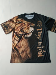 Men's Lion Graphic T Shirt Athletic 3D Print Crew Neck Tee