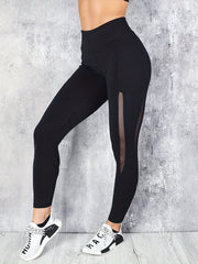 Women's Mesh Stitching Leggings for Yoga Running Fitness
