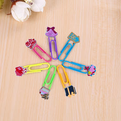 Colorful Cartoon Paper Clips Office Supplies Desk Stationery Bookmark Pliers