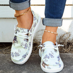 Women's Coconut Tree Boat Shoes Slip On Walking Shoes