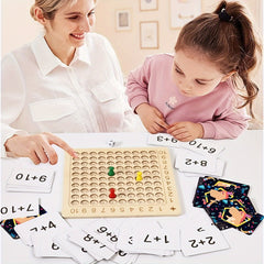 Wooden Montessori Multiplication Board Game Educational Toy