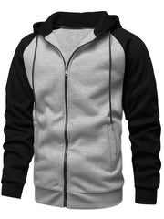 Men's Hooded Cardigan Fleece Top Coat