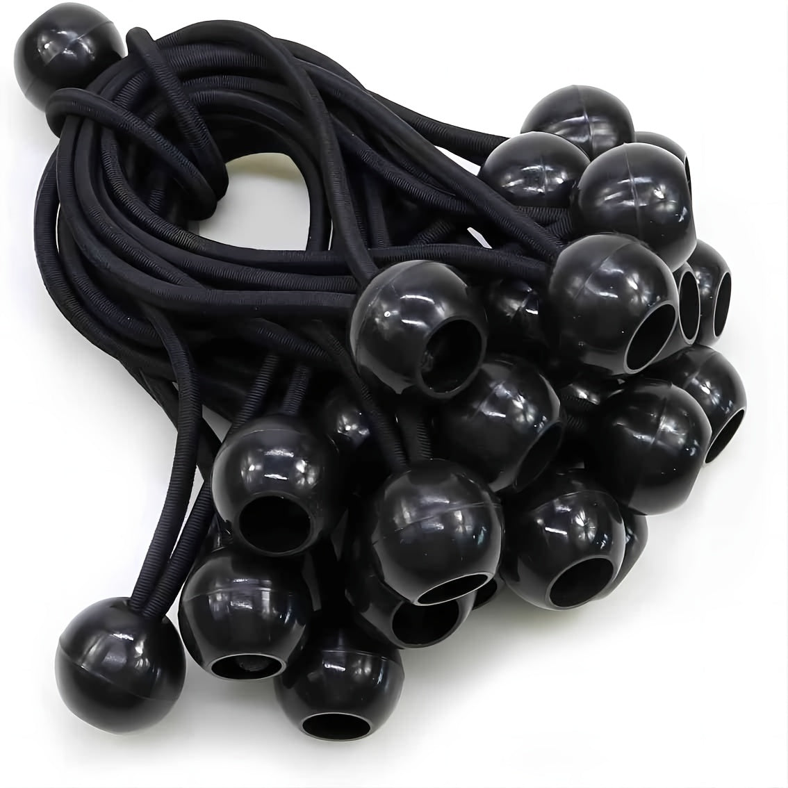 18pcs Heavy Duty Ball Bungee Cords for Canopy Tarp Tie Down, 15-24cm & 20-32cm