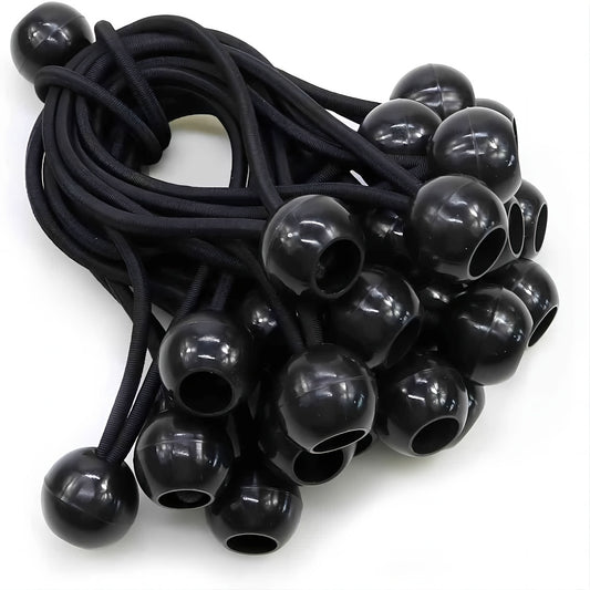 18pcs Heavy Duty Ball Bungee Cords for Canopy Tarp Tie Down, 15-24cm & 20-32cm