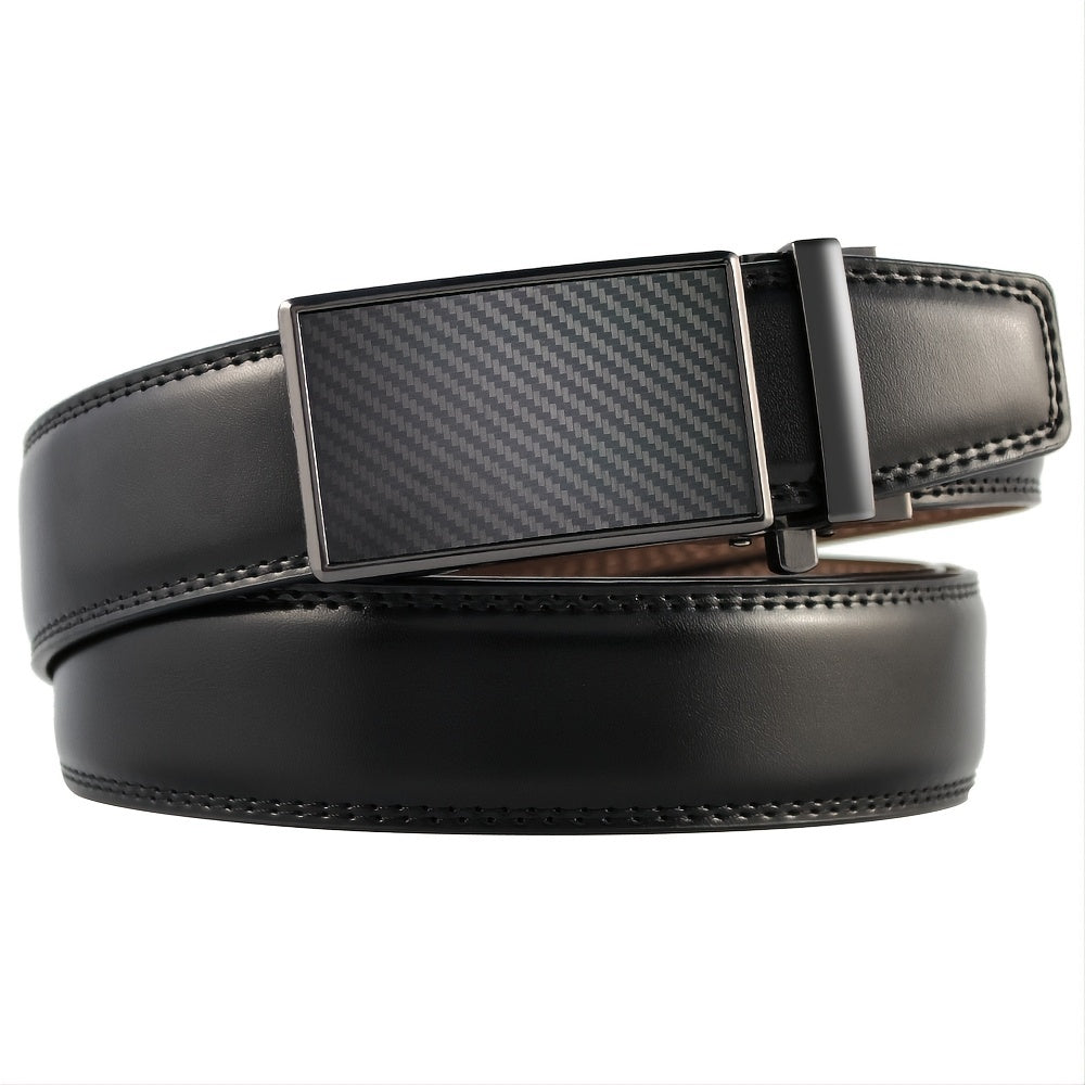 DOOPAI Mens Automatic Leather Ratchet Belts - Waistband For Men