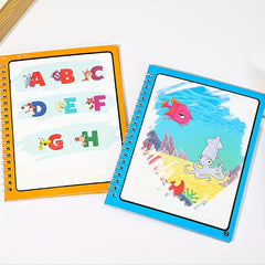 Water Drawing Book for Kids Reusable Coloring Book Sensory Toys