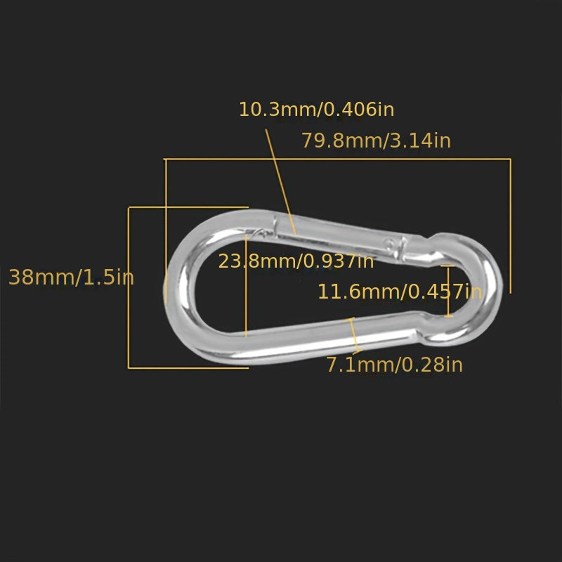 Heavy Duty Locking Carabiner for Backpacks, Fishing, Hiking, Mountaineering