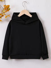Girls' Butterfly & Slogan Hooded Sweatshirt Long Sleeve Pullover Hoodie