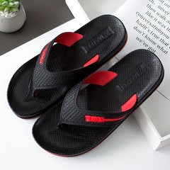 Men's Alphabet Detail Lightweight Non Slip Flip Flops
