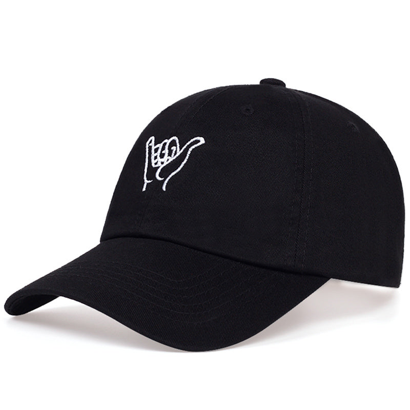 Men's Finger Embroidered Baseball Cap