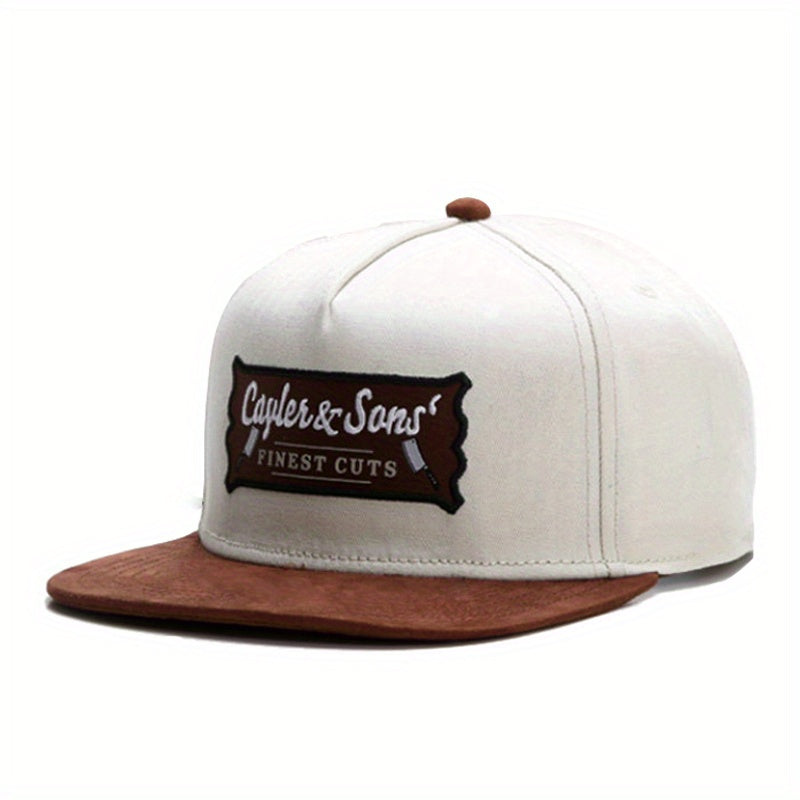 Men's Alphabet Hip Hop Flat Brim Cap
