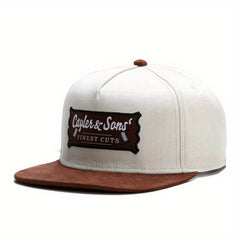 Men's Alphabet Hip Hop Flat Brim Cap