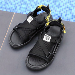 Men's Lightweight Canvas Open Toe Sandals For Outdoor Summer