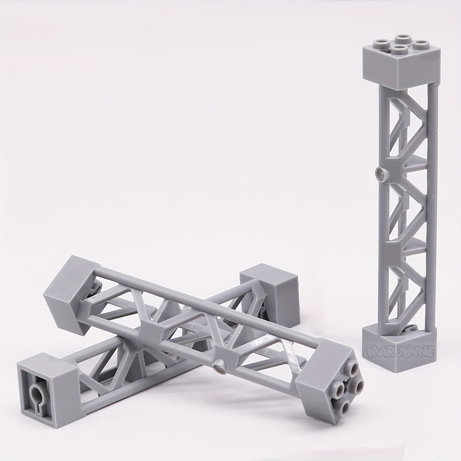 8pcs 2x2x10 Support Building Blocks Military Train Truck Bricks DIY Accessory