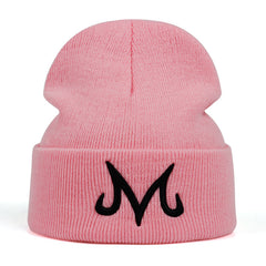 M Letter Men's Knitted Hat Warm Winter Hat