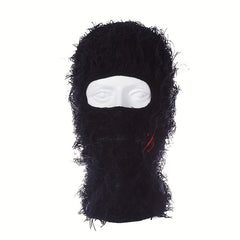 Unisex Thermal Knitted Hat with Full Face Covering for Outdoor Sports