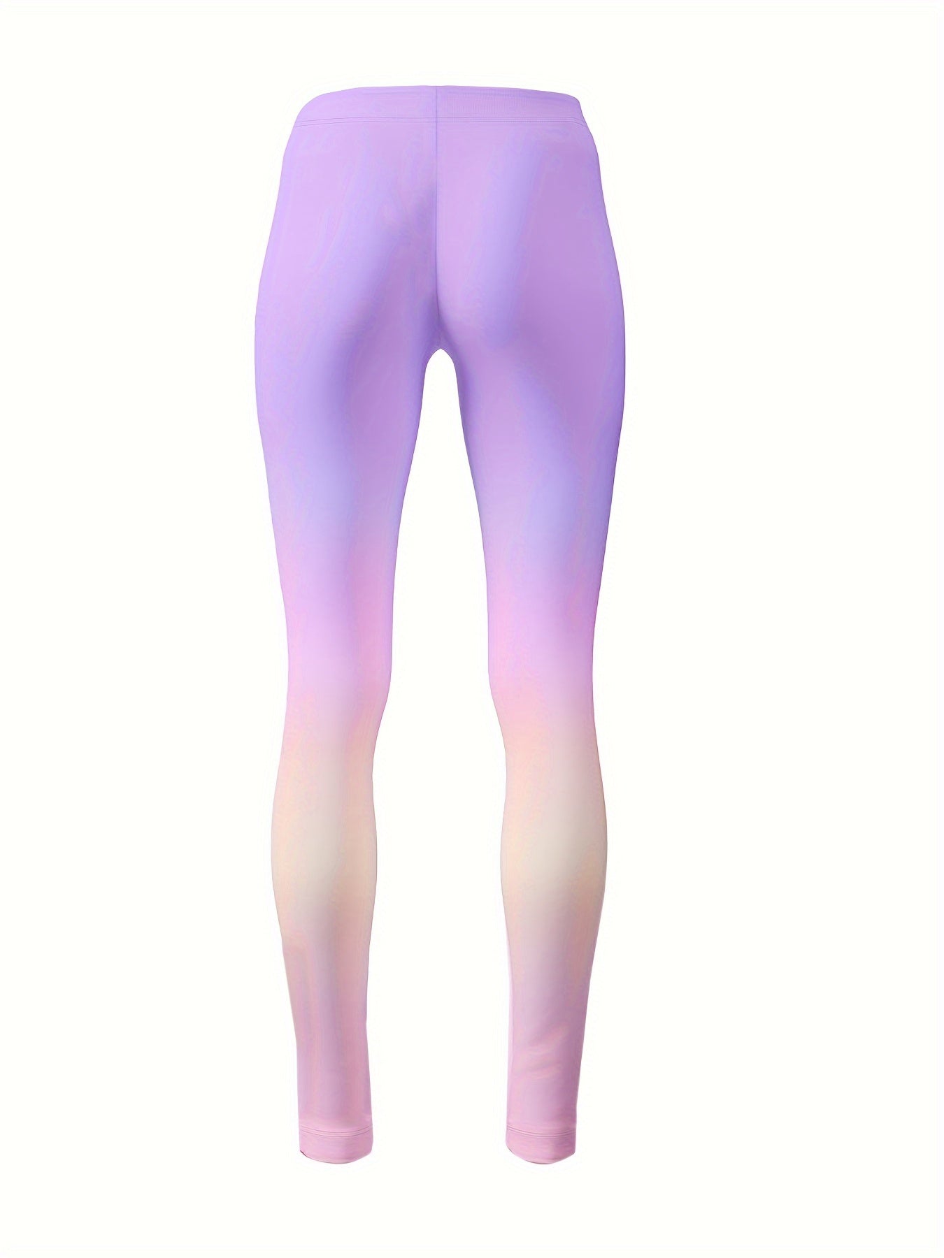 Gradient Star Graphic Leggings Girls Thick Leggings For Spring Fall Winter