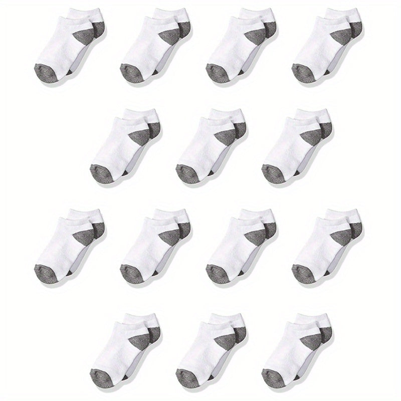 30 Pairs Kids Cotton Socks Breathable Low Cut Ankle Socks